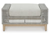 Seton Creek Outdoor Ottoman with Cushion