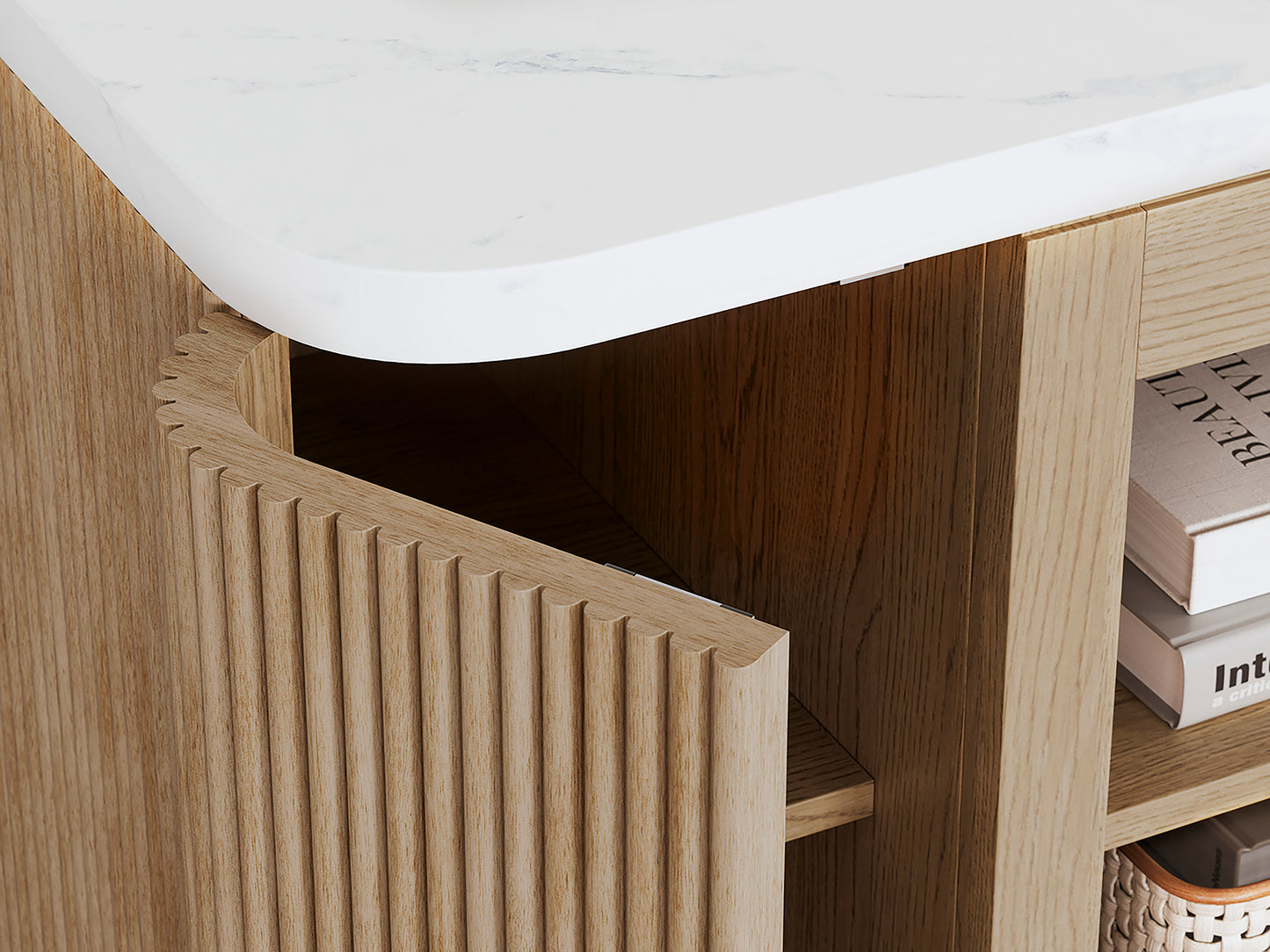 Camdill XL TV Stand w/ Fireplace Option