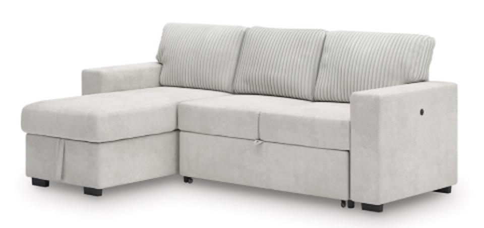 Poppleton 2-Piece Sectional with Pop Up Sleeper and Chaise