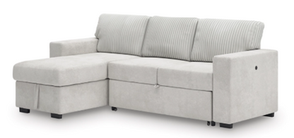 Poppleton 2-Piece Sectional with Pop Up Sleeper and Chaise